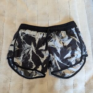 Hurley Black and White Athletic Shorts